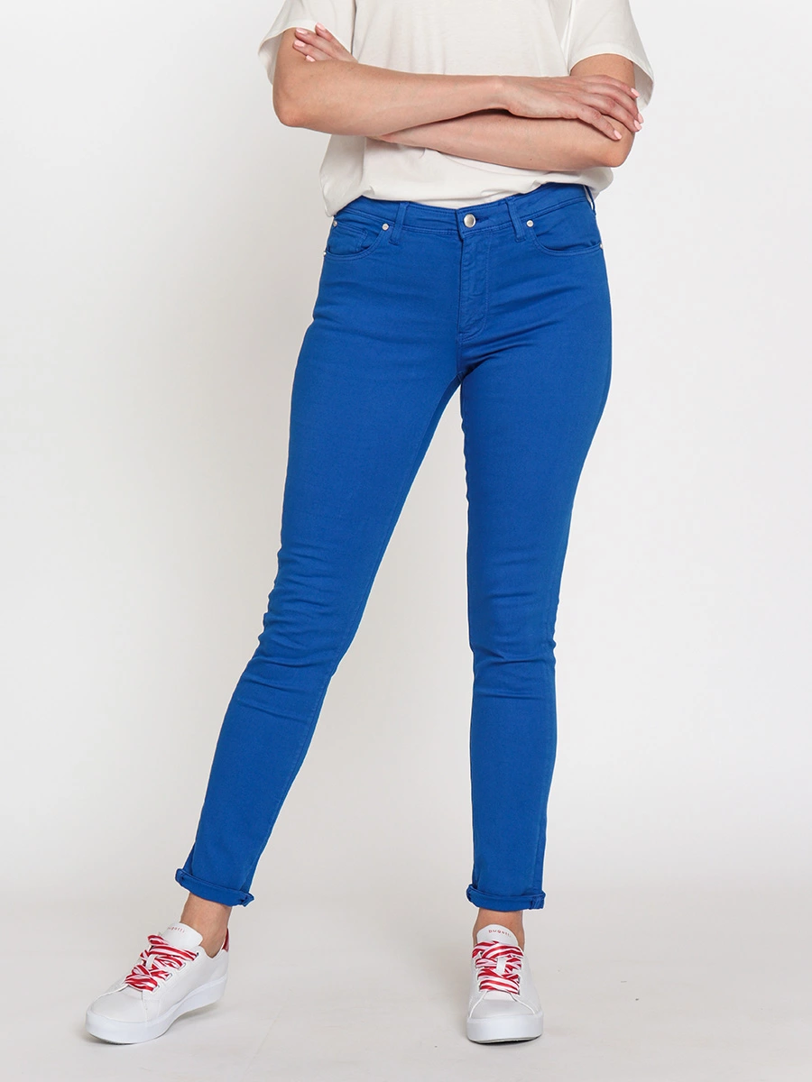 Приталенные хлопковые брюки